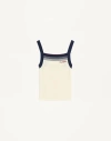 Valentino Garavani Top With Chez  Garavani Embroidery In In White