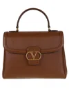 Valentino Garavani 9to5 Leather Handbag In Brown