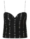 Valentino Plusdepois Print Top In Silk In Black