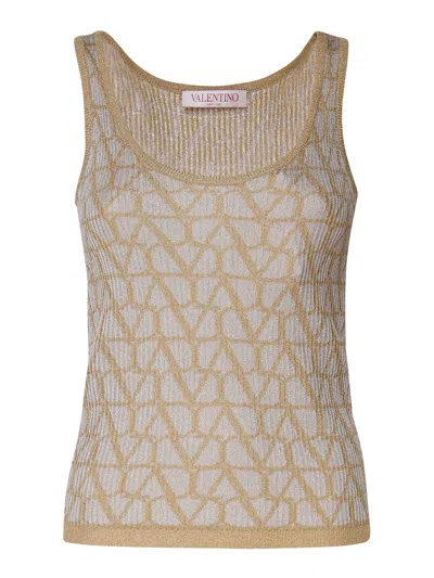 VALENTINO TOP - DORADO