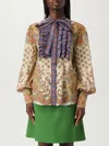 Valentino Cotton Muslin Shirt With Patchwork Pattern