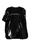 Valentino Top With Sequins In Black