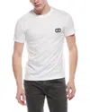 Valentino Garavani White Crewneck T-shirt With Logo Patch On The Front In Cotton Man In White