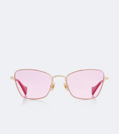 Valentino Torchon Vlogo Square Sunglasses In Pink