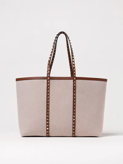VALENTINO GARAVANI TOTE BAGS VALENTINO GARAVANI WOMAN COLOR BEIGE,G48040022