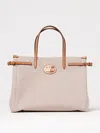Valentino Antibes Big Shopping Bag With Adjustable Side Straps In Natural