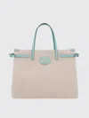 Valentino Women's Two-tone Canvas Antibes Shopping Bag | 6w2b0r19jse Color R2k In Tobacco