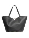 Valentino Women's Rockstud Small Tote Bag In Black