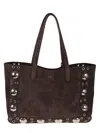 Valentino Tote Nellcote Frame Suede In To Testa Di Moro