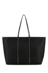Valentino Rockstud Tote Bag In Black