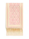 Valentino Toute La V Silk Scarf In Neutrals