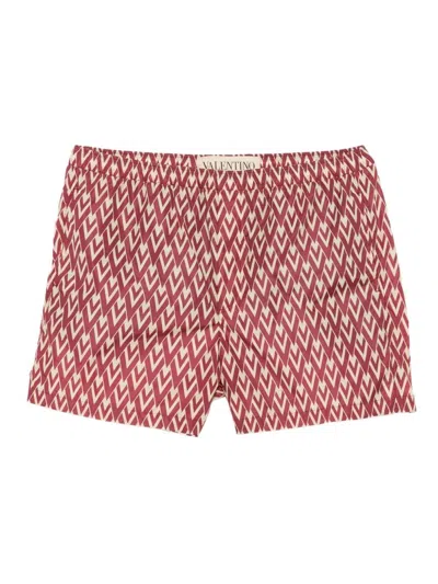Valentino `toute La V` Beachwear In Multi