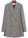 Valentino Giacca Doppiopetto Moss In Blue
