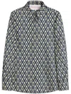 Valentino Toute La V Twill Shirt In Blau