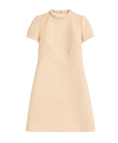 VALENTINO VALENTINO V LUREX JACQUARD MINI DRESS