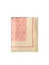 Valentino Toute La V Silk Scarf In Burro