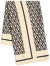 Valentino Garavani Toute La V Scarf In Neutrals