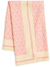 Valentino Toute La V Silk Scarf In Neutrals
