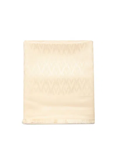 Valentino Toute La V Shawl In Silk And Wool