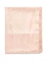 Valentino Toute La V Shawl In Silk And Wool In Nude