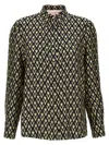 Valentino Toute La V Twill Shirt Shirts Multicolor