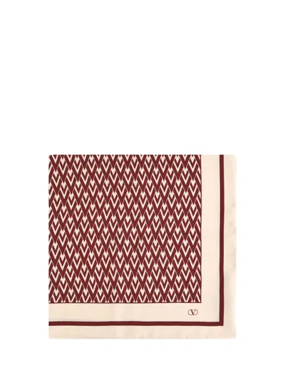 VALENTINO TOUTE LA V SILK SCARF