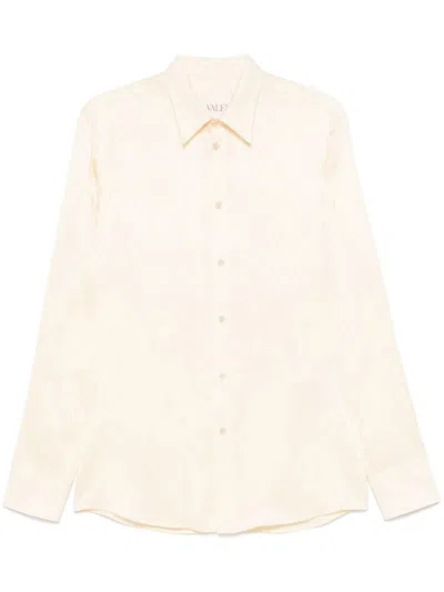 Valentino Toute La V-print Shirt In Beige