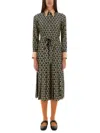 Valentino Este\n\nmidi Twill Dress With All The In Multicolour