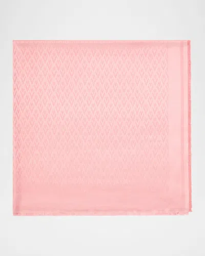 Valentino Toute La V Wool And Silk Shawl