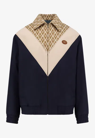 VALENTINO TOUTE LA V WOOL-BLEND JACKET