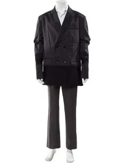 Pre-owned Valentino Trench Coat In Black