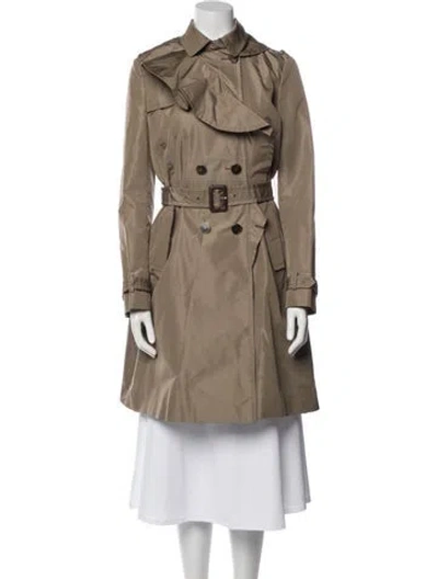 Pre-owned Valentino Trench Coat In Neutral