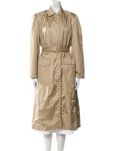 Pre-owned Valentino Trench Coat In Neutral