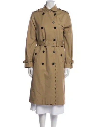 Pre-owned Valentino Trench Coat In Neutral