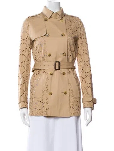 Pre-owned Valentino Trench Coat In Neutral