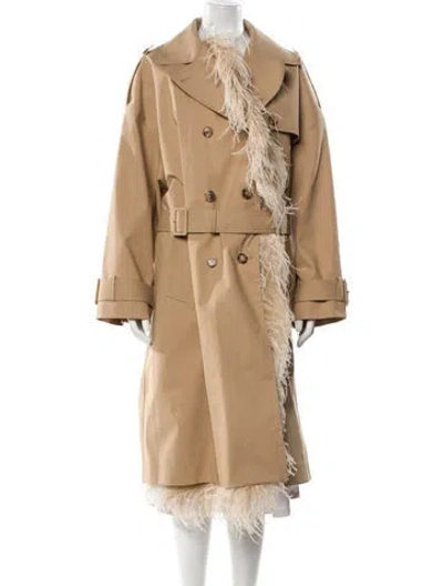 Pre-owned Valentino Trench Coat In Neutral