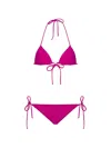 Valentino Triangle-cup Bikini In Pink