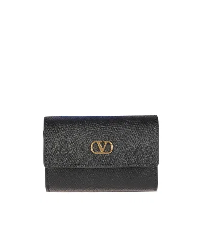 Valentino Garavani Trifold Wallet In Black