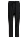 Valentino Drawstring-waist Cotton Track Pants In Black
