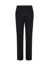 Valentino Wool Trousers In Black