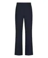 Valentino Crepe Trousers In Blue