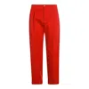 Valentino Relaxed Fit Trousers Tailored Finish In Red