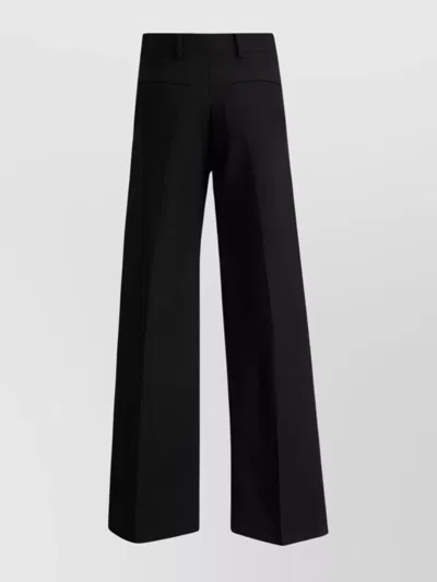 Valentino Trousers Featuring Back Pockets And Belt Loops In Black