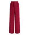 Valentino Crepe Couture Wide-leg Trousers In Pink