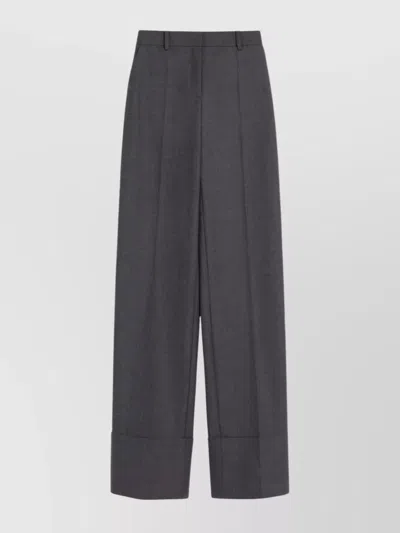 VALENTINO TROUSERS WOOL TURN-UP HEM