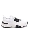 Valentino True Act Low Top Trainer In Mesh And Rubberised Fabric