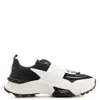 Valentino True Act Leather-trimmed Mesh And Rubber Sneakers