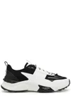 Valentino Garavani True Act Low Top Trainer In Mesh And Rubberised Fabric In Animal Print