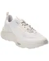 Valentino White Fabric And Mesh True Act Sneakers In White