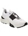 Valentino True Act Low Top Trainer In Mesh And Rubberised Fabric In White